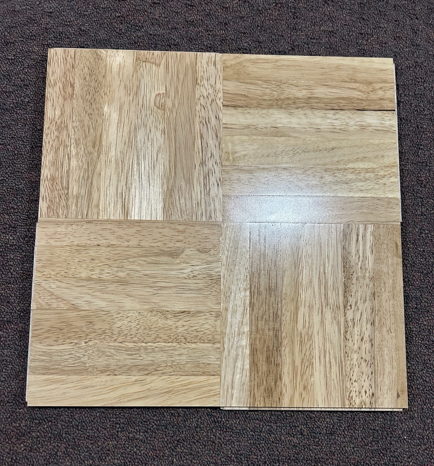 Oakgrain Solid Parquet Hardwood Tile Flooring 6-Finger (10 Tiles/Package) NEW!