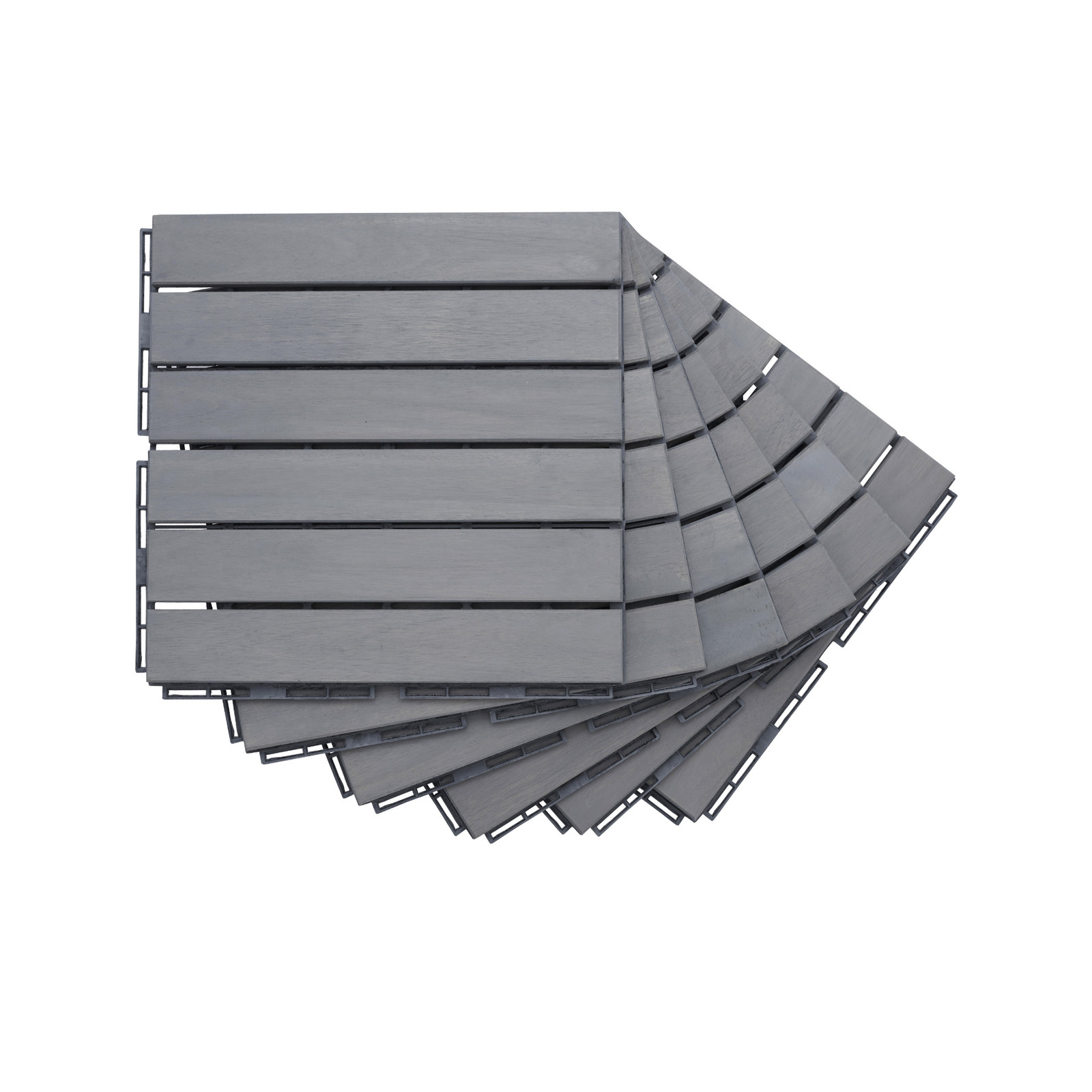 Square striped acacia hardwood outdoor flooring