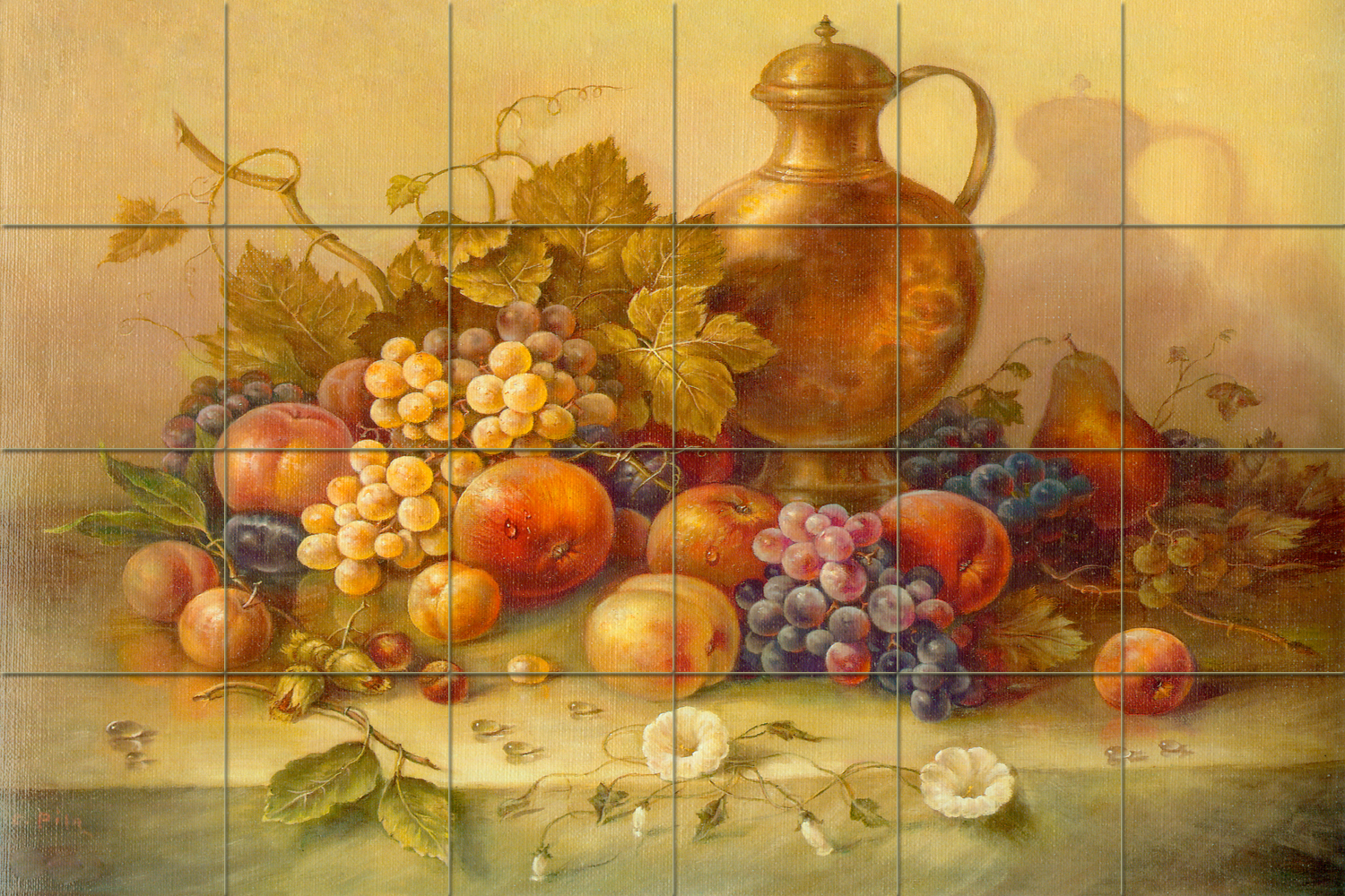 36 x 24 Art Mural Ceramic Decor Backsplash Tile #337