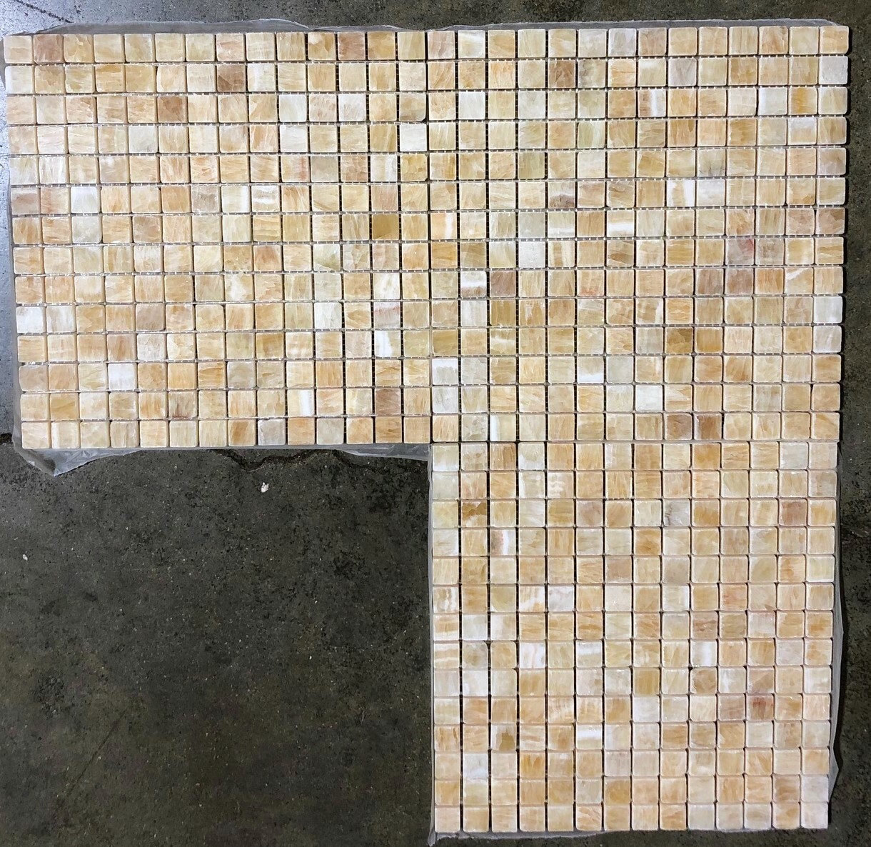 12×12 Tile Mosaic Honey Onyx Remodel Stone Backsplash BOX OF 5 Tiles T-31