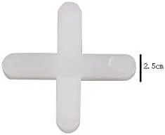500 Pcs White Tile Levelers – Spacers for Ceramic Tile & Stone Installation (2.5