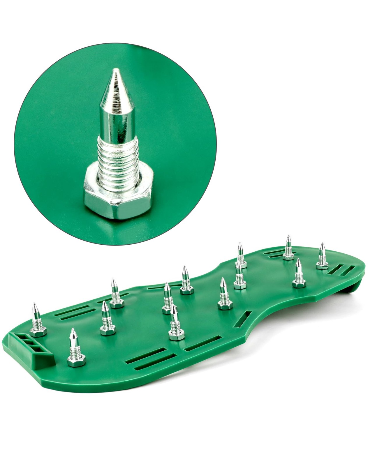QWORK Gunite Spiked Shoes With 3/4 Short Spikes Perfect For Epoxy Floor, Overlay