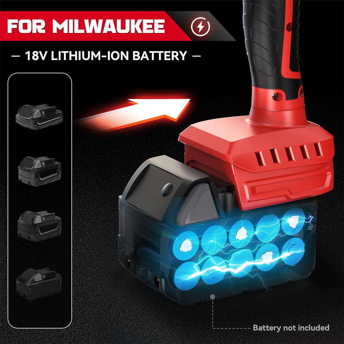 Tile Vibration Leveling Machine for Milwaukee 18V Battery , 5 Adjustable Speed