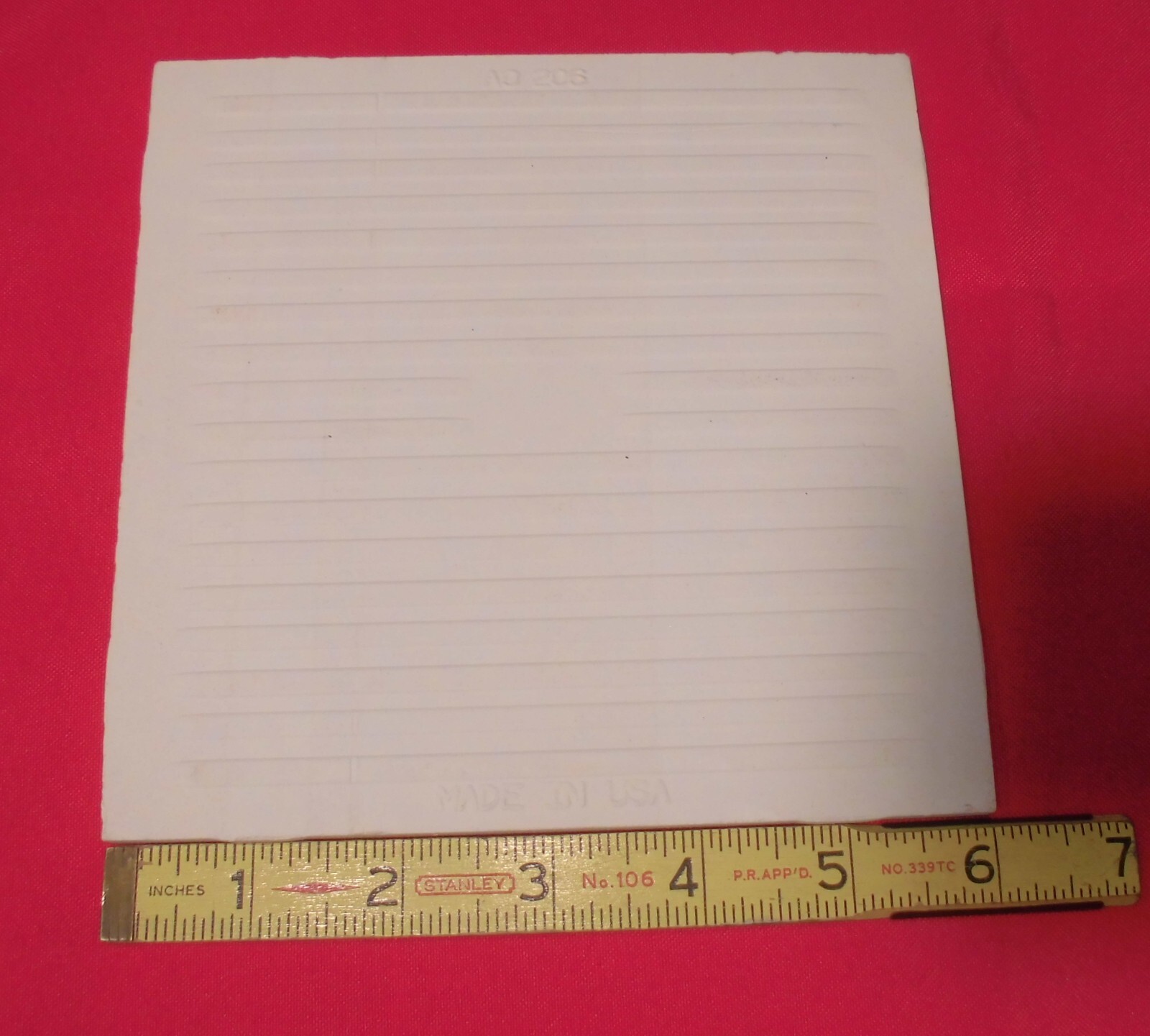 1 pc. 6″ X 6″ Matte Ceramic Tiles *Sterling Silver Gray* American Olean, NEW