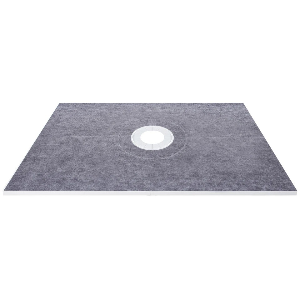 Waterproofing Shower Curb Kit Shower Kit Tray 38″x60″ w/Central Drain PVC