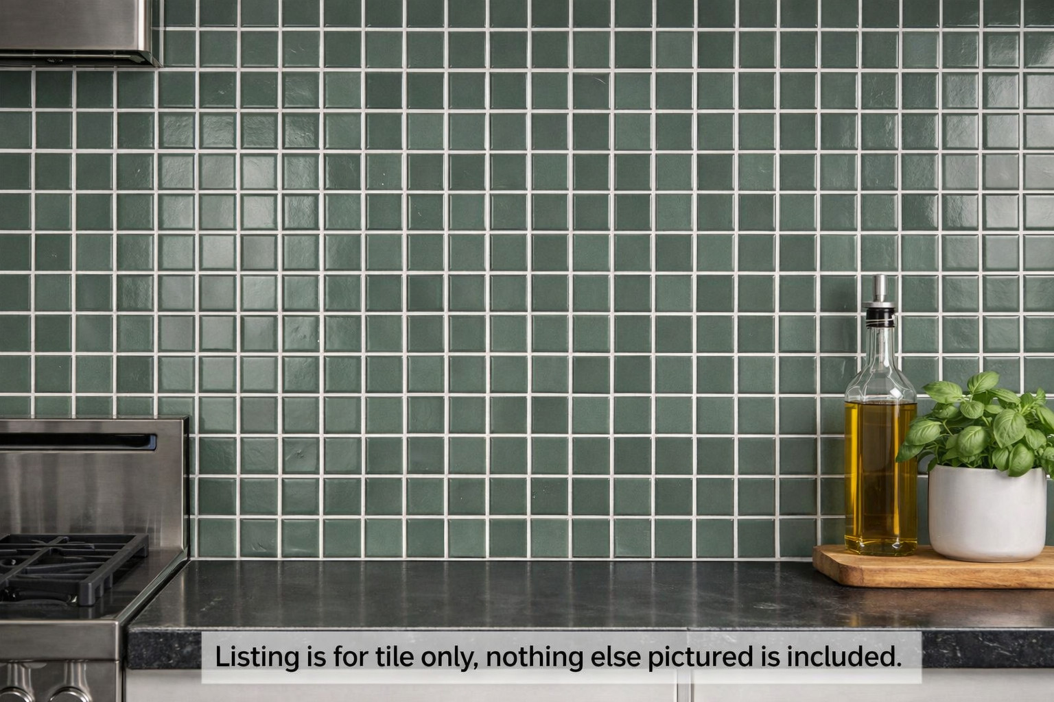 Forest Green Matte Wall Tile 2×2 Remodel Backsplash Ceramic C# 657 10 SQ FT
