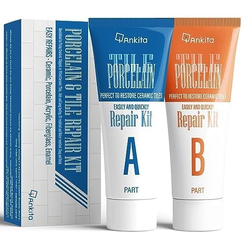 Tile Repair Kit – Pure White Ceramic & Porcelain Chip Fix, Strong Adhesion for C