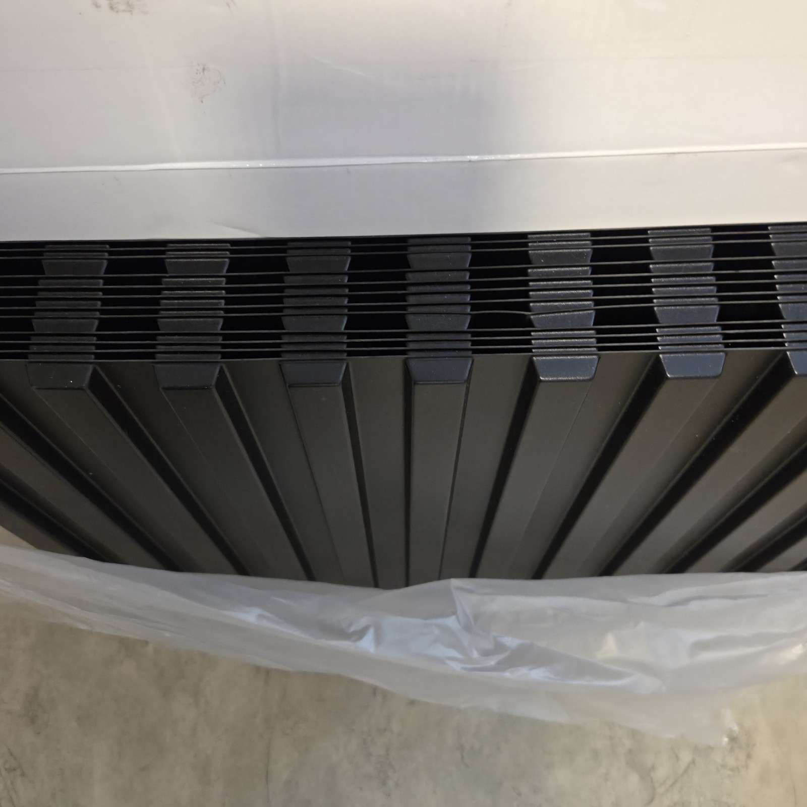 Art3d 3D Wall Panels Black Slat Fluted PVC Textured Tile Backsplash Accent Wall