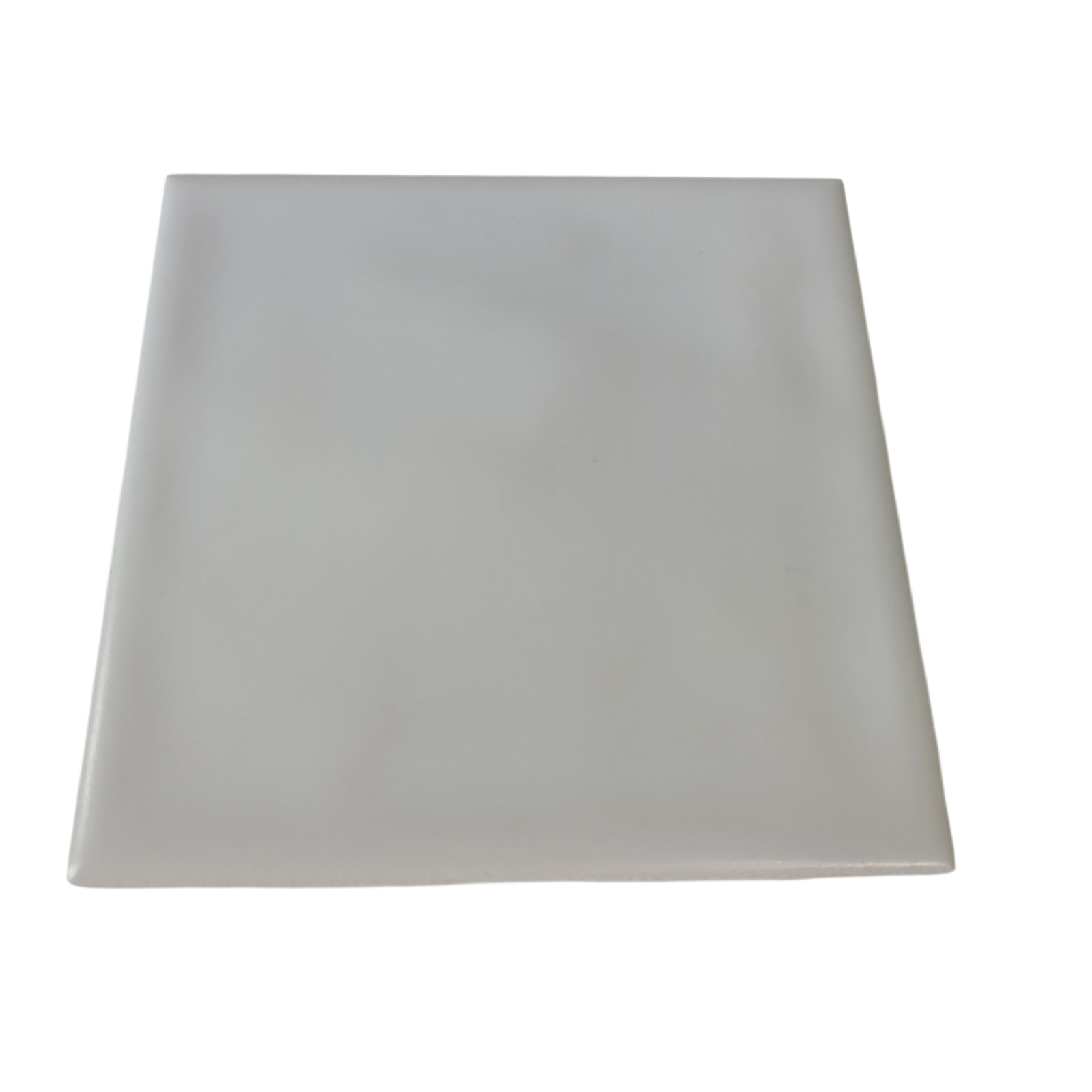 White Ceramic Florida Tile 4 3/8 in FT Subway Square Potters Touch Undulated