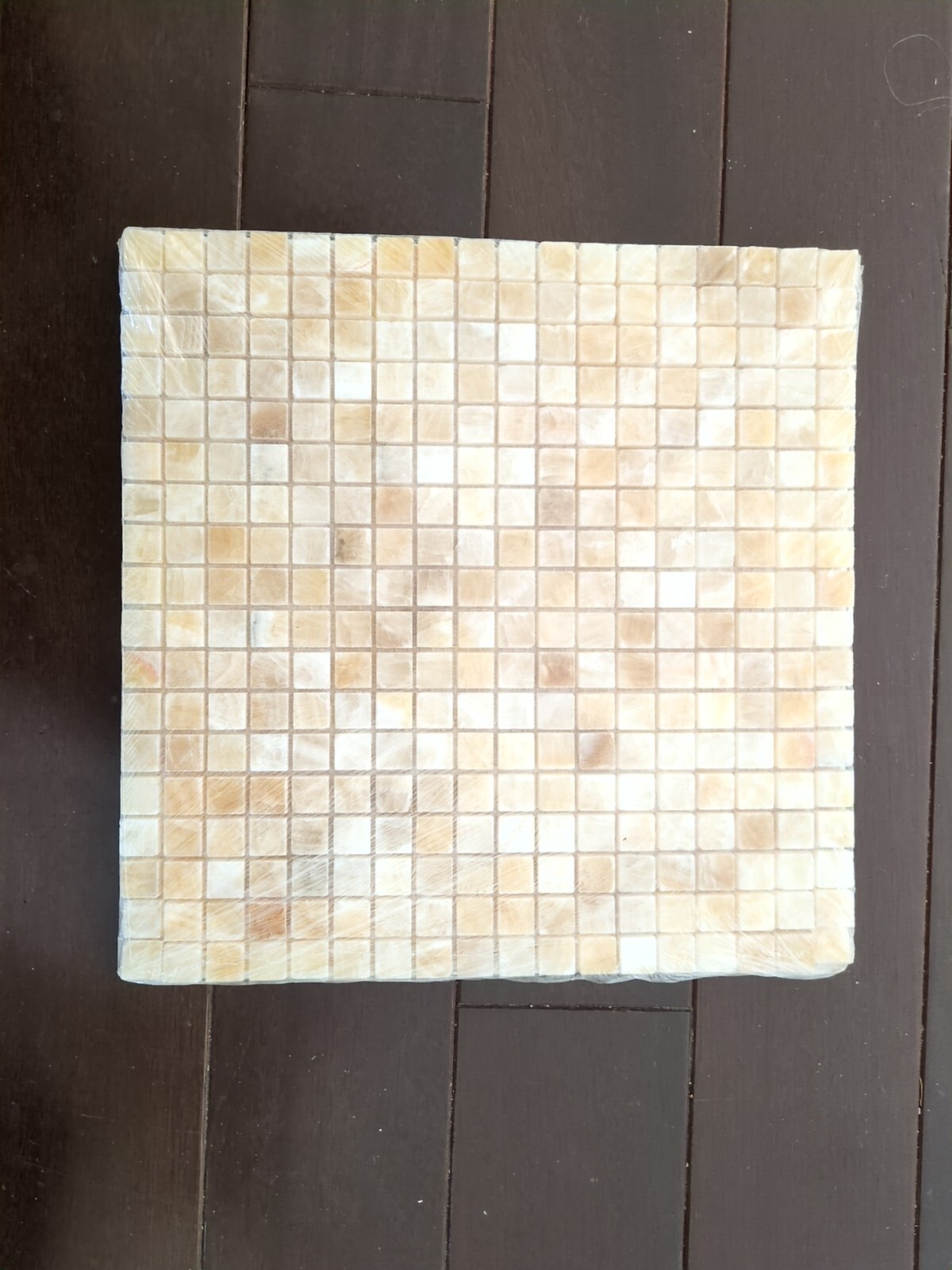 5/8 X 5/8 Honey Onyx Polished Mosaic Tile