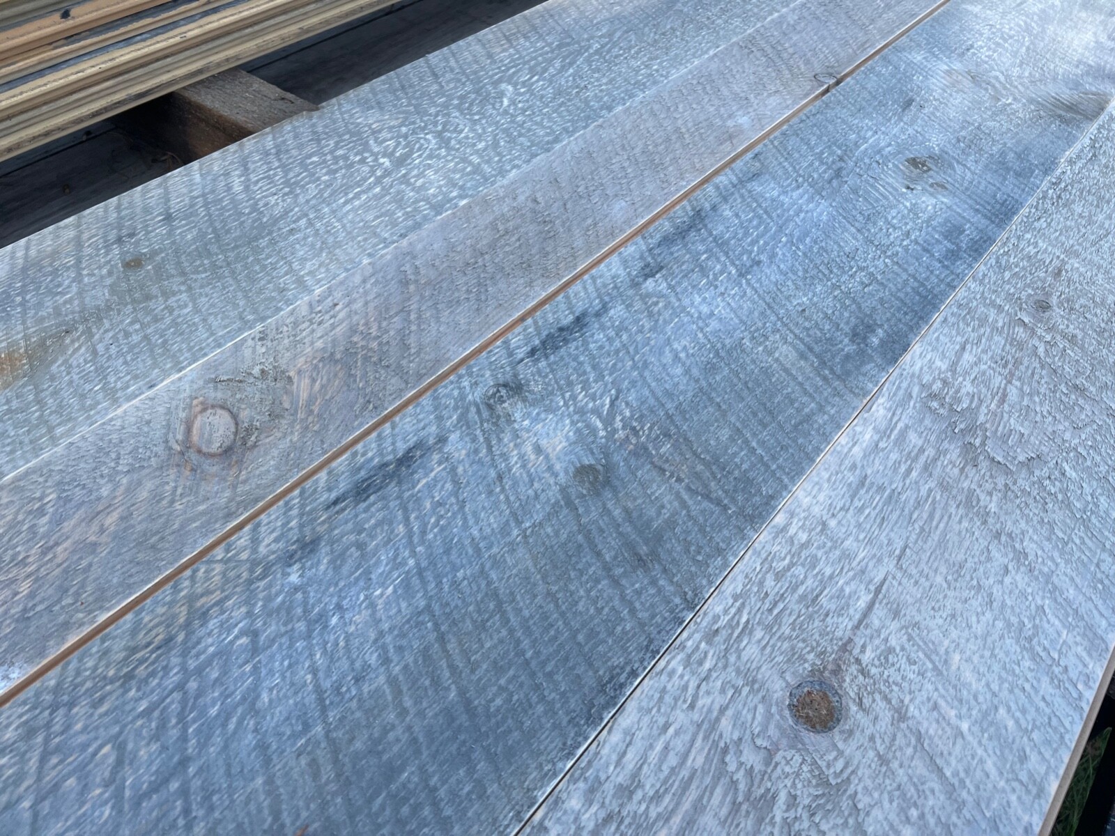 Circle Sawn weathered Pine Flooring