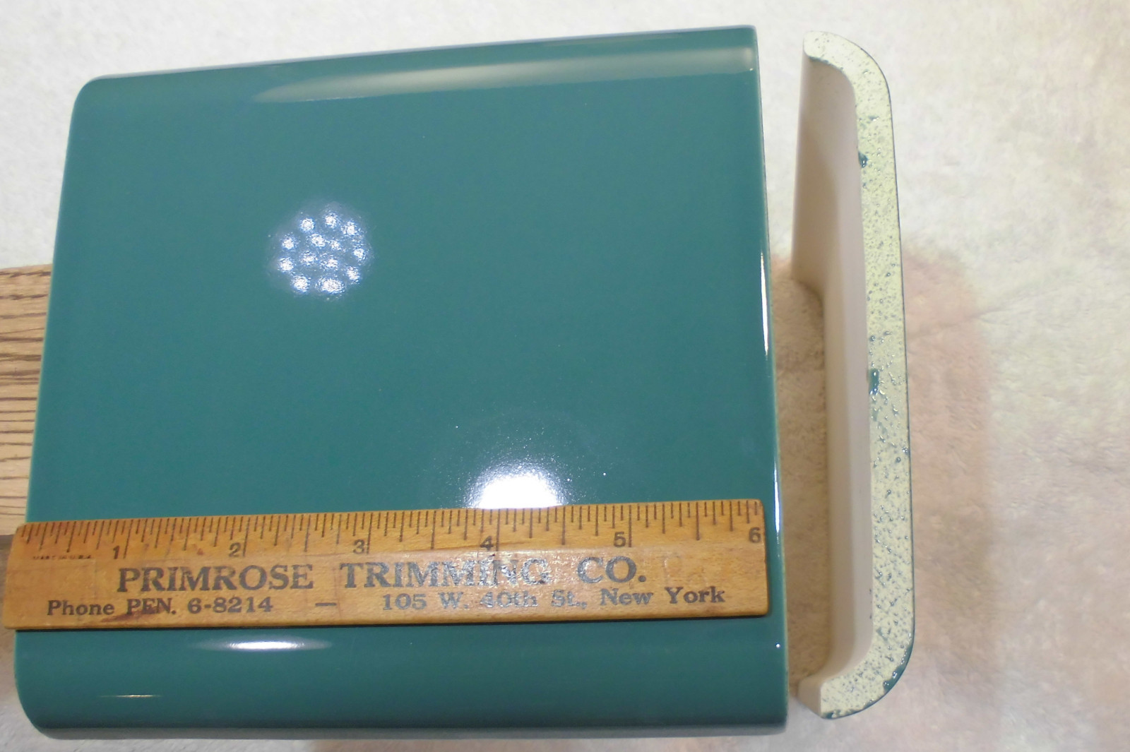 Vintage…Green…6″ x 6″ Double Bullnose Glossy Ceramic Tile…by Mid-State Co