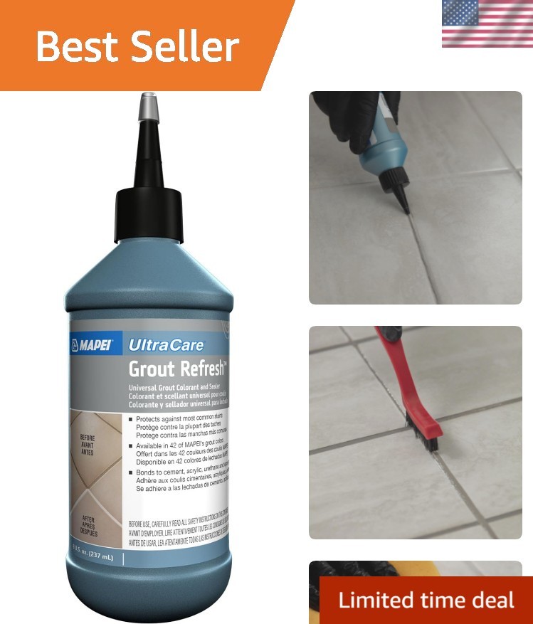 UltraCare Grout Refresh, Universal Grout Colorant & Sealer, 8 oz Bottle – Eas…
