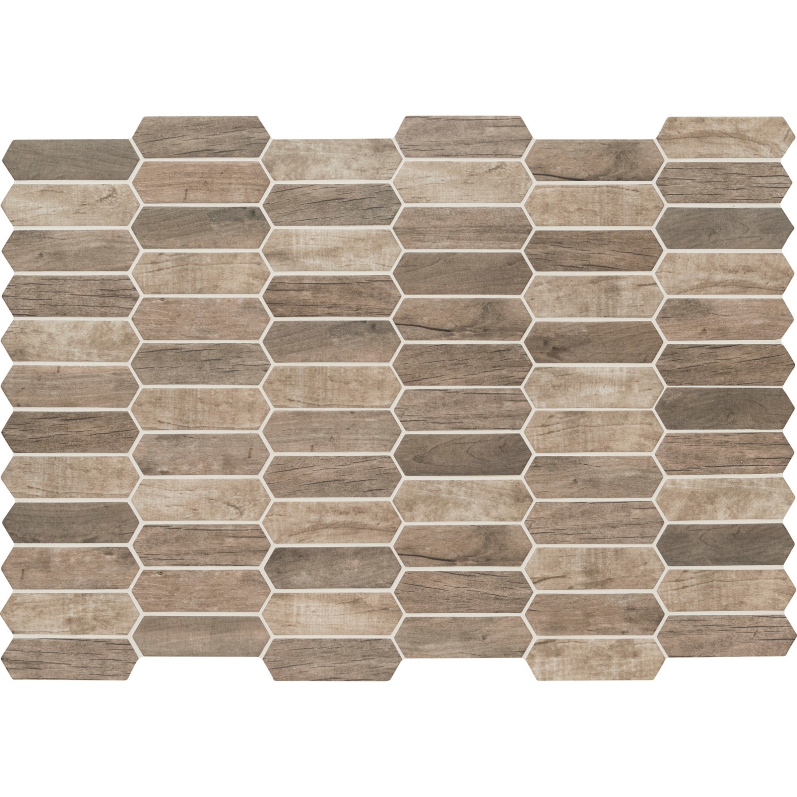 Ackland AKM-G-14X10SP-CA 10″ x 14″ Glass Dot-Mounted Wall Mosaic – Roman Timber