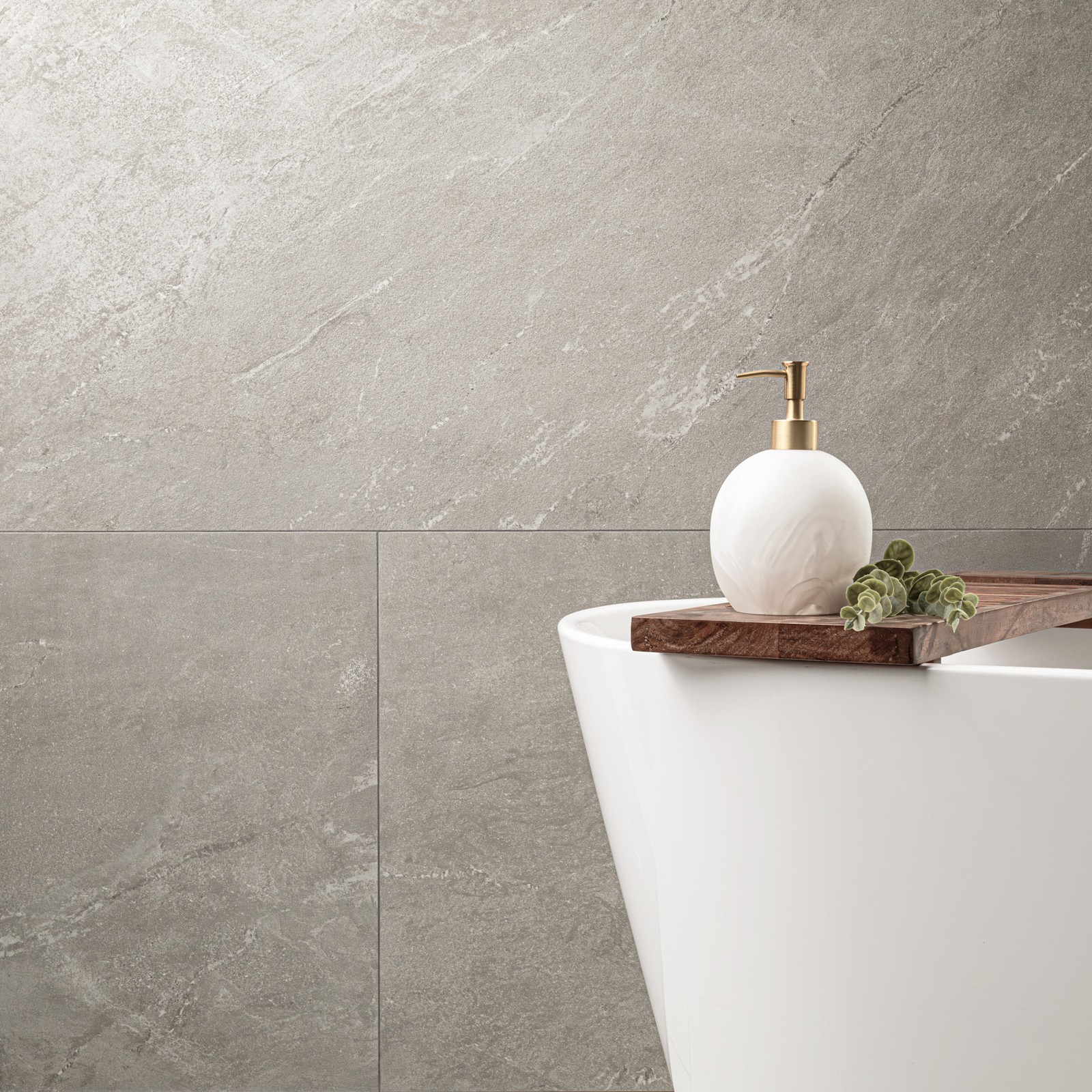 Ackland AKNPTNOR24X48-PL Norrin Cinder 24 in. x 48 in. Quartzite – Off White