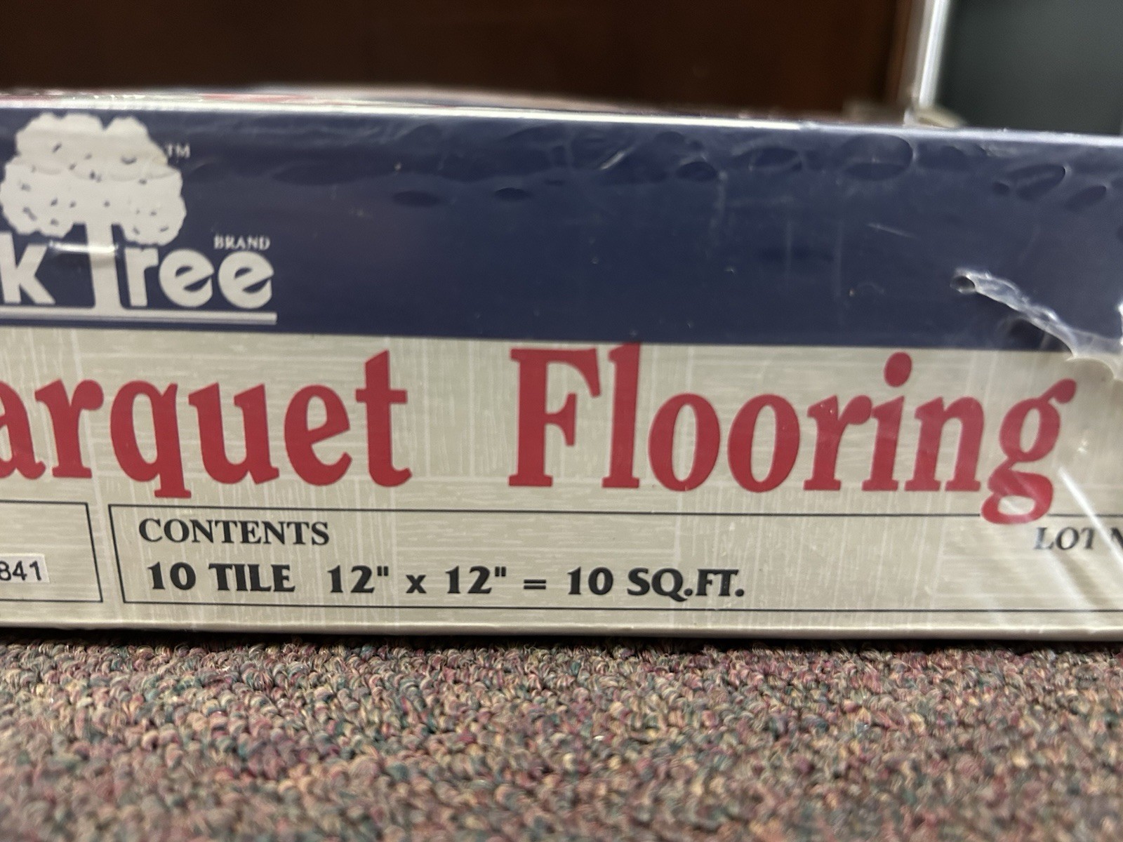 OakTree Hevea Parquet Hardwood Tile Flooring (10 Tiles/Package) CHESTNUT NEW!