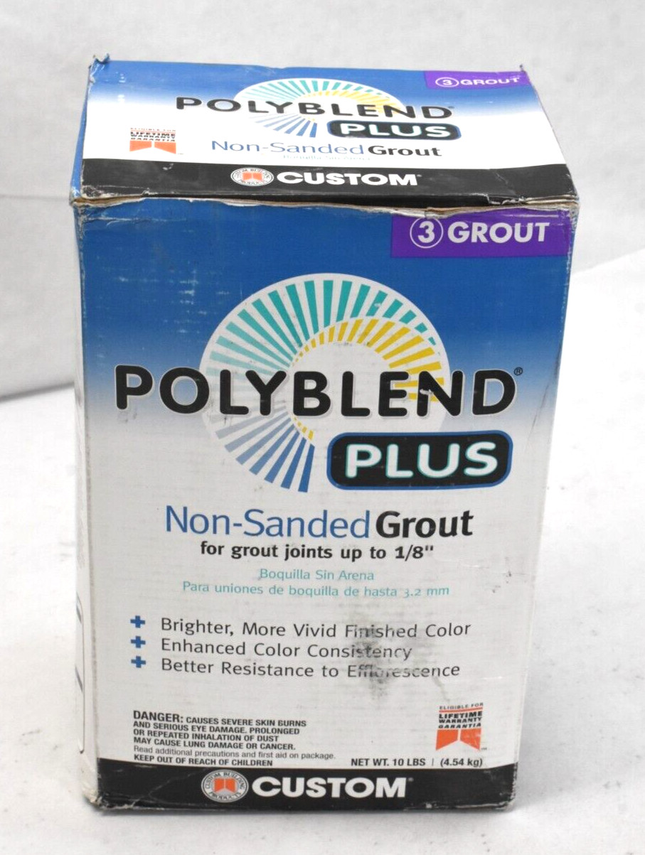 Polyblend Plus Non Sanded Grout for Grout Joints Up 1/8″ 3 Grouts Arctic White