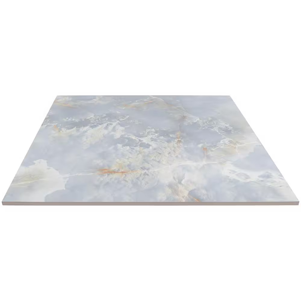 Selene Blue Onyx 24 In. X 24 In. Polished Porcelain Floor and Wall Tile (15.49 S