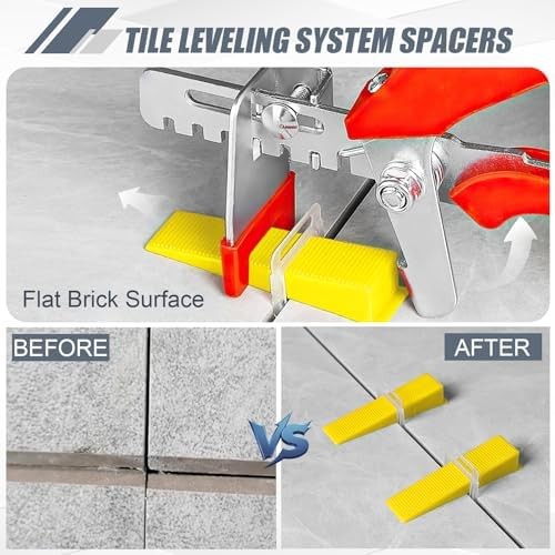 Tile Leveling System Tiles Leveler Spacers, 2400-Piece Leveling Spacer Clips …