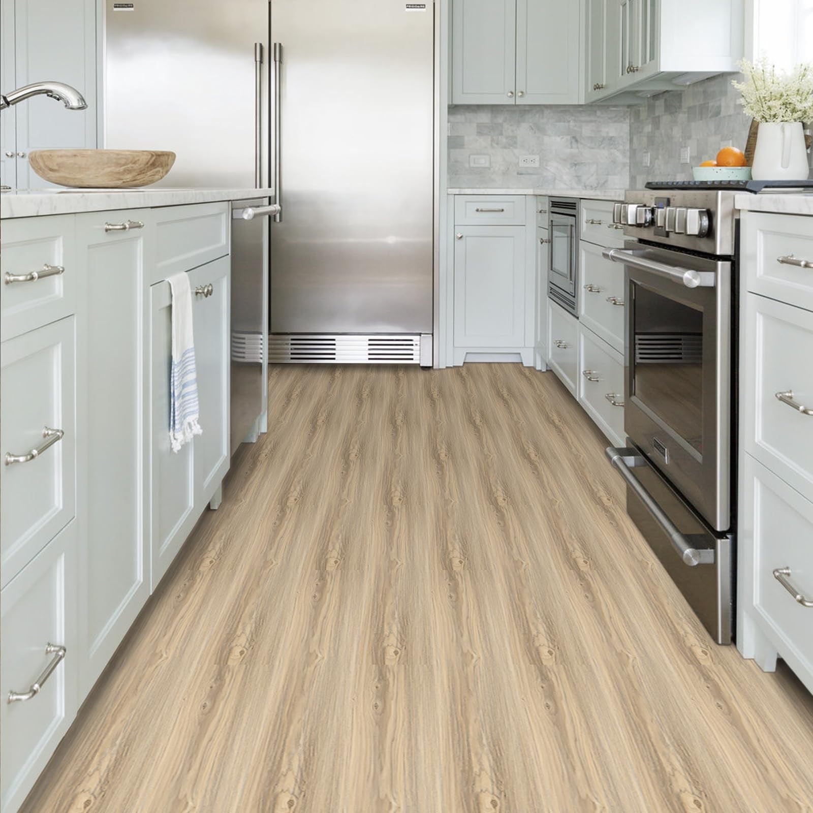 Dureidos Peel And Stick Floor Tile 40 Pcs 60.0 Sq.Ft Peel And Stick Flooring