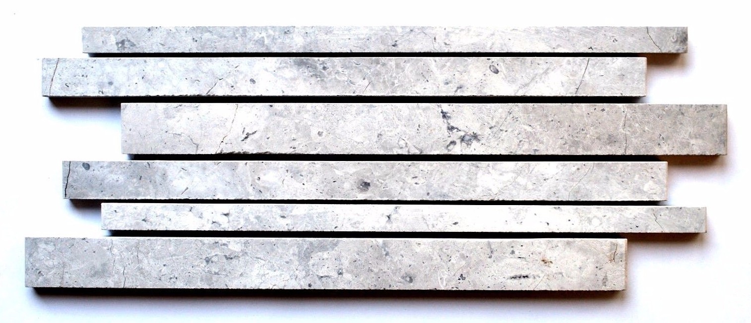 Grey Marble Stripe 6×12 Matchstick Mosaic Decorative Wall Tile Backsplash