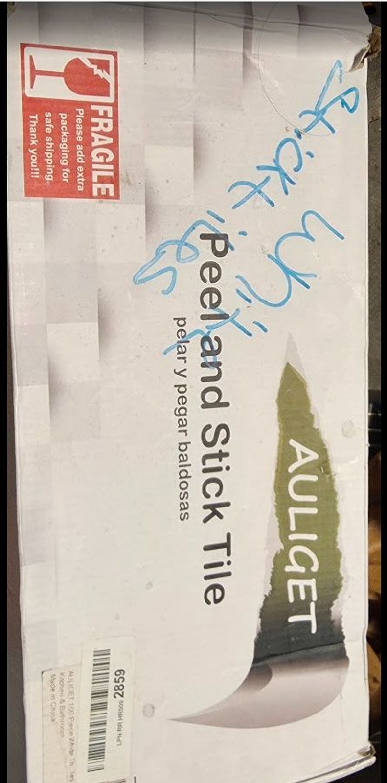 Auliget 3”x6” Tile Peel And Stick Backsplash Thick Pvc Stick On Wall 100 Pieces