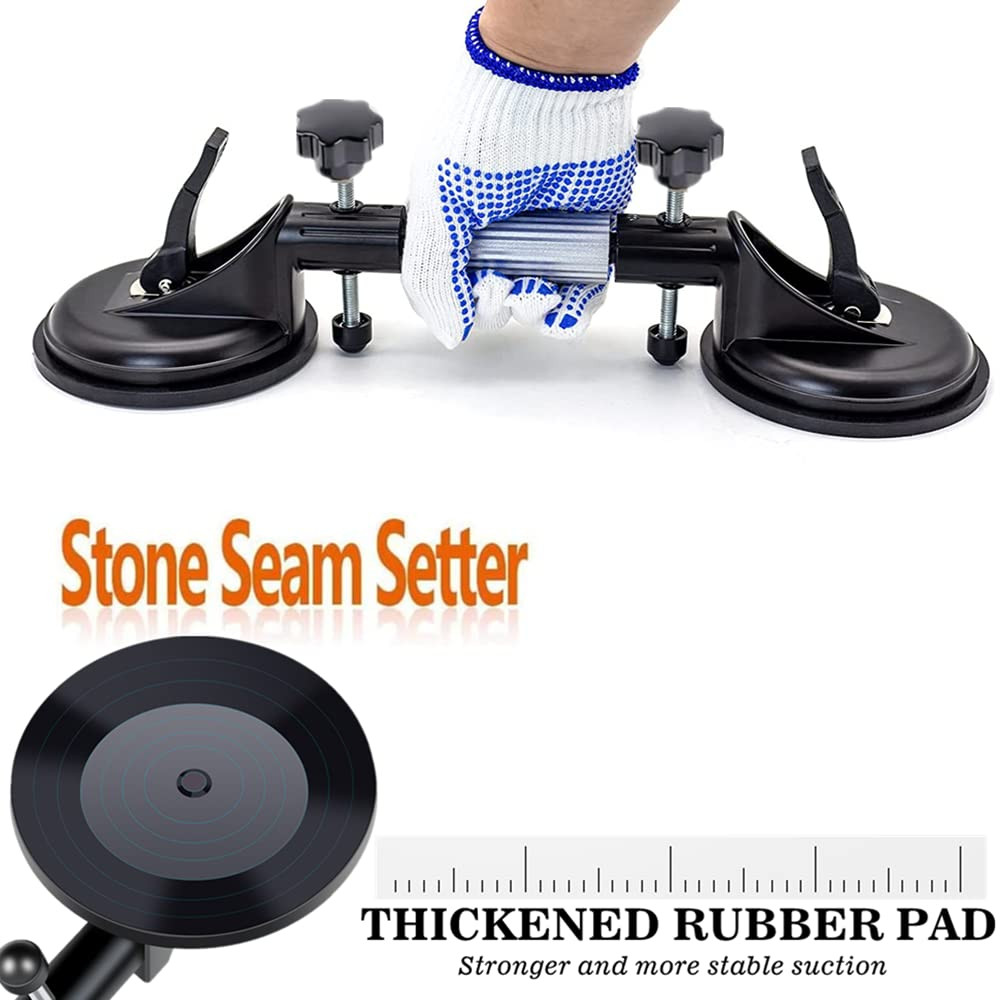 2Pcs Granite Seam Setter, Adjustable Vacuum Suction Cup, Seamless Stone Seam …