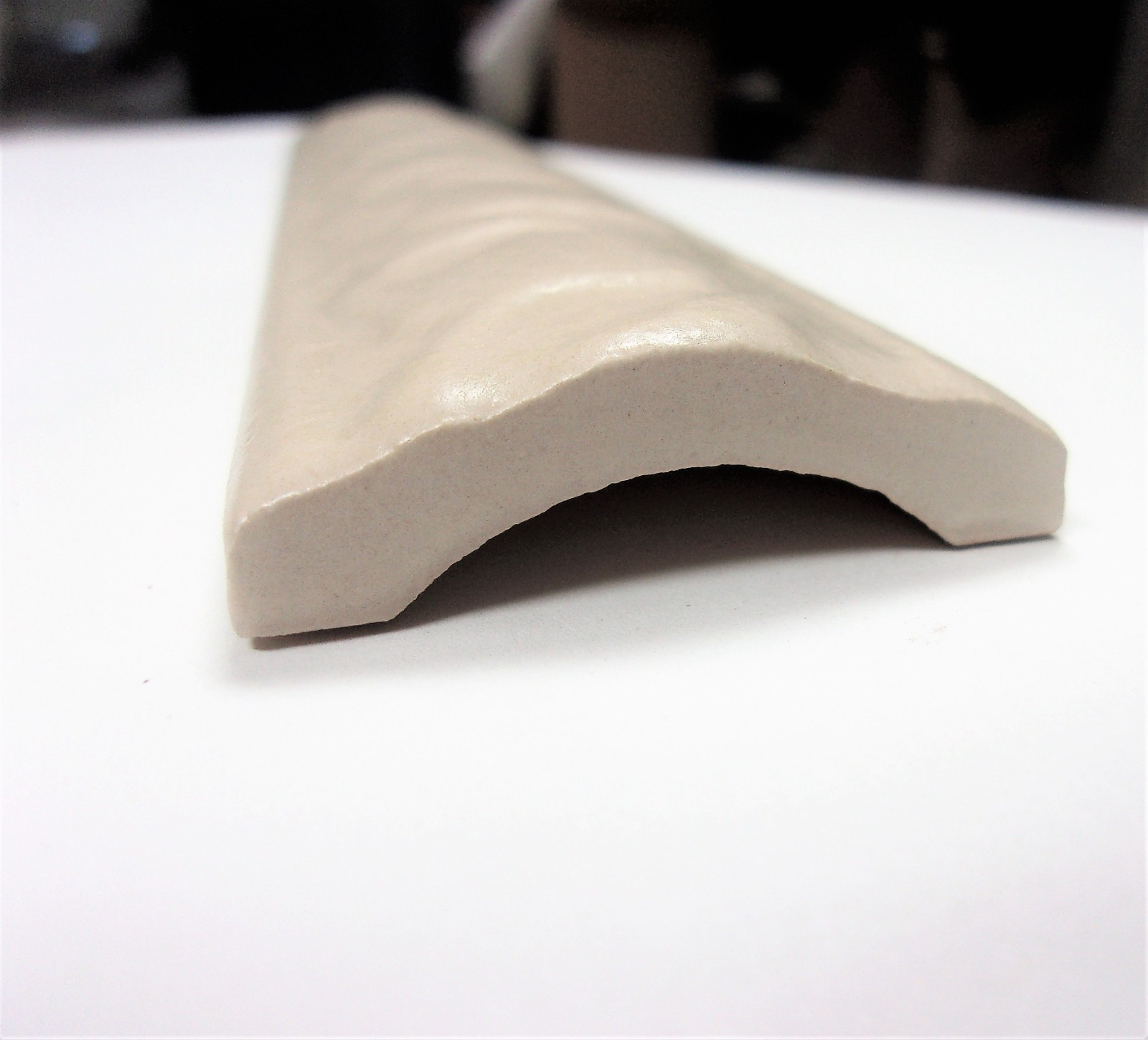Beige Desert Sand Tile Trim Laufen LWDL296 Rope Ceramic 8″ Long 120 Pcs 1 Case