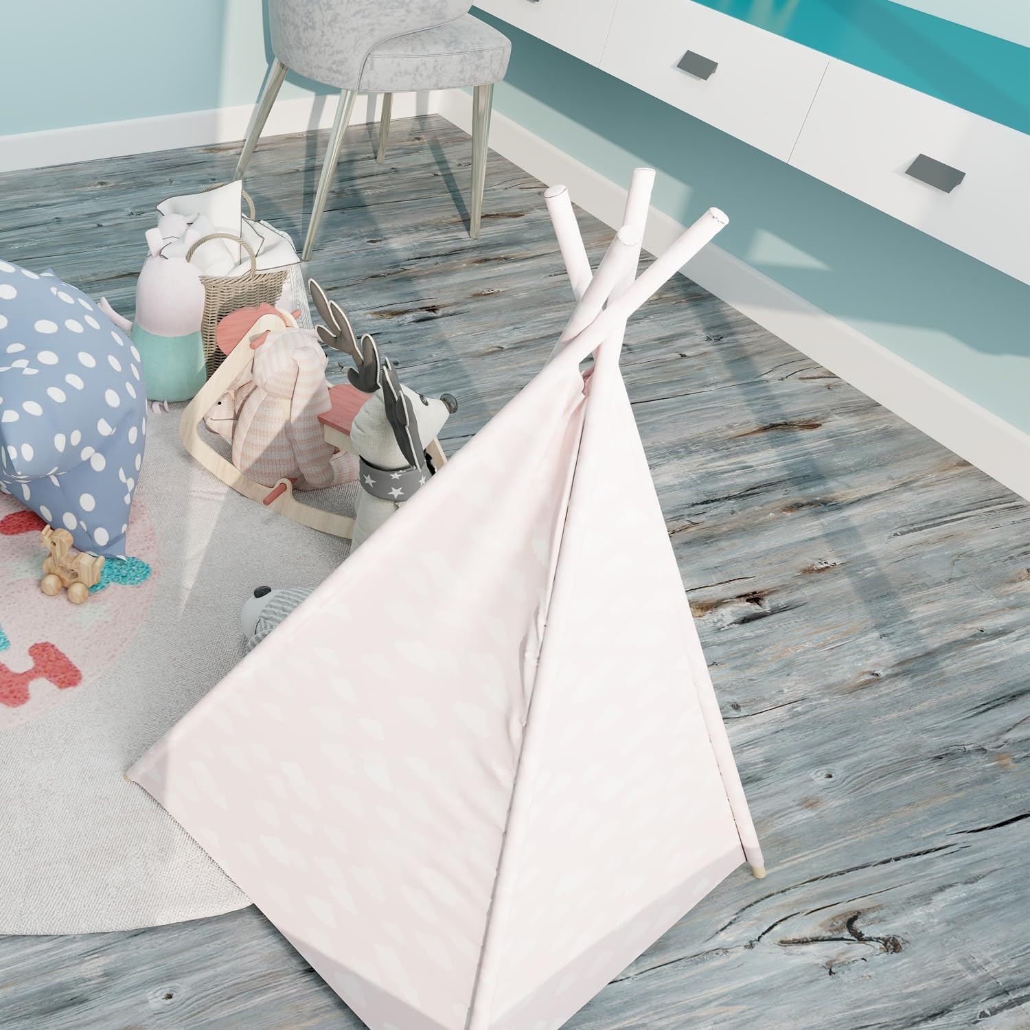 Peel and Stick Vinyl Flooring Roll 11.8″ Width, Length 590″ Waterproof and Non-S