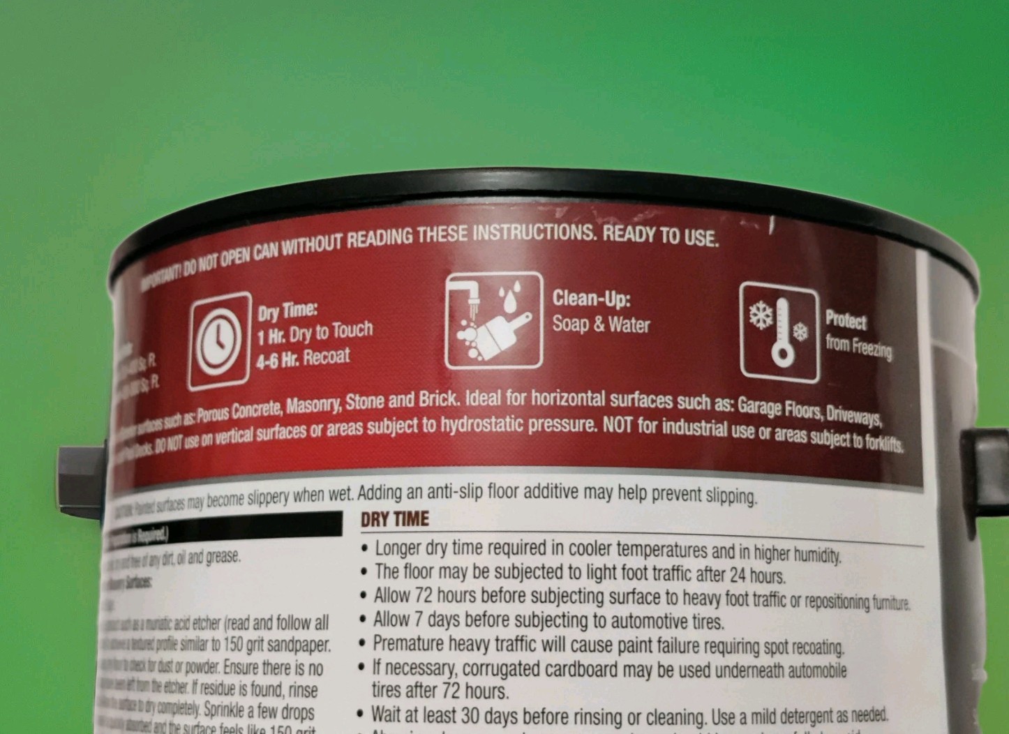 BEHR Epoxy Floor Coating 1 gal Silver Gray Self-Priming Low Gloss UV Resist