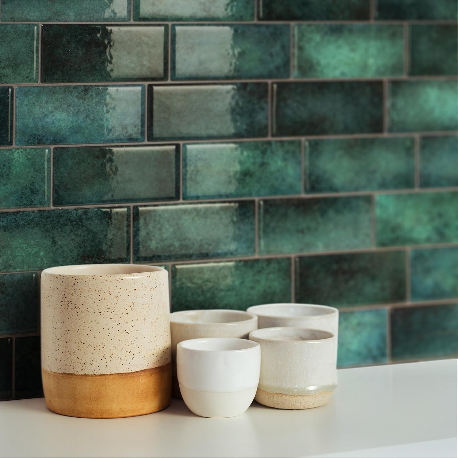 3D Peel and Stick Backsplash Tiles – 5 Sheets for Kitchen & Bathroom