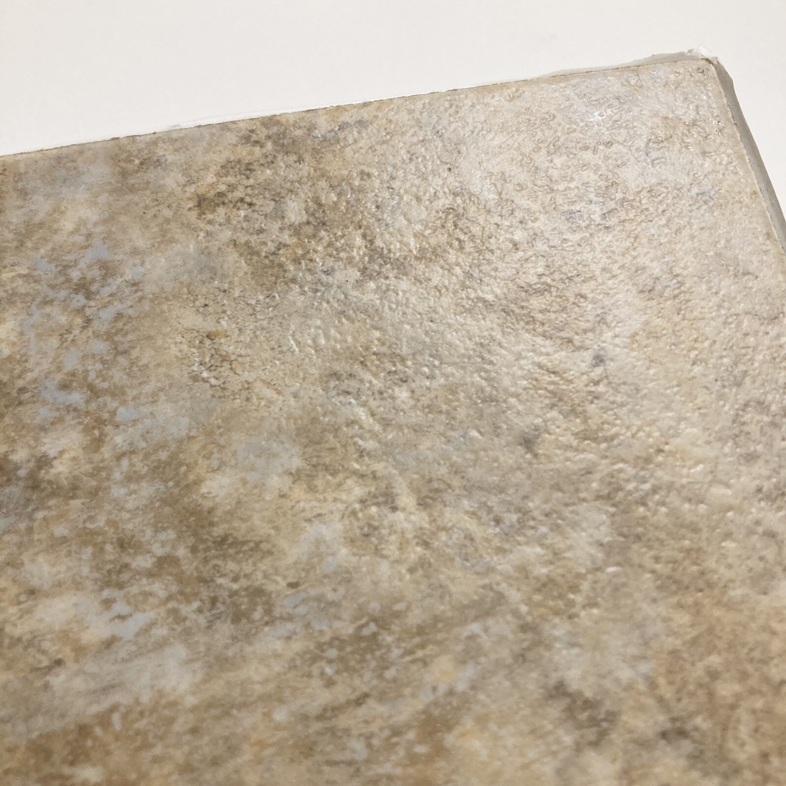 BOX OF 40 6″x6″ Deco Stone Travertine Vinyl Wall Floor Tile Self Stick Groutable