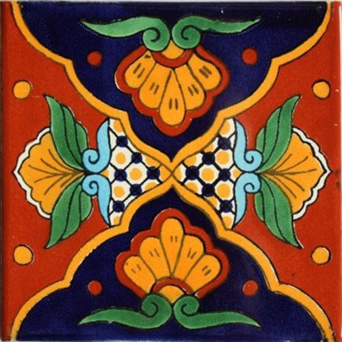 2″ x 2″ 36 pcs Tutuaca Mexican Clay Tile Handmade Talavera Backsplash Mosaic