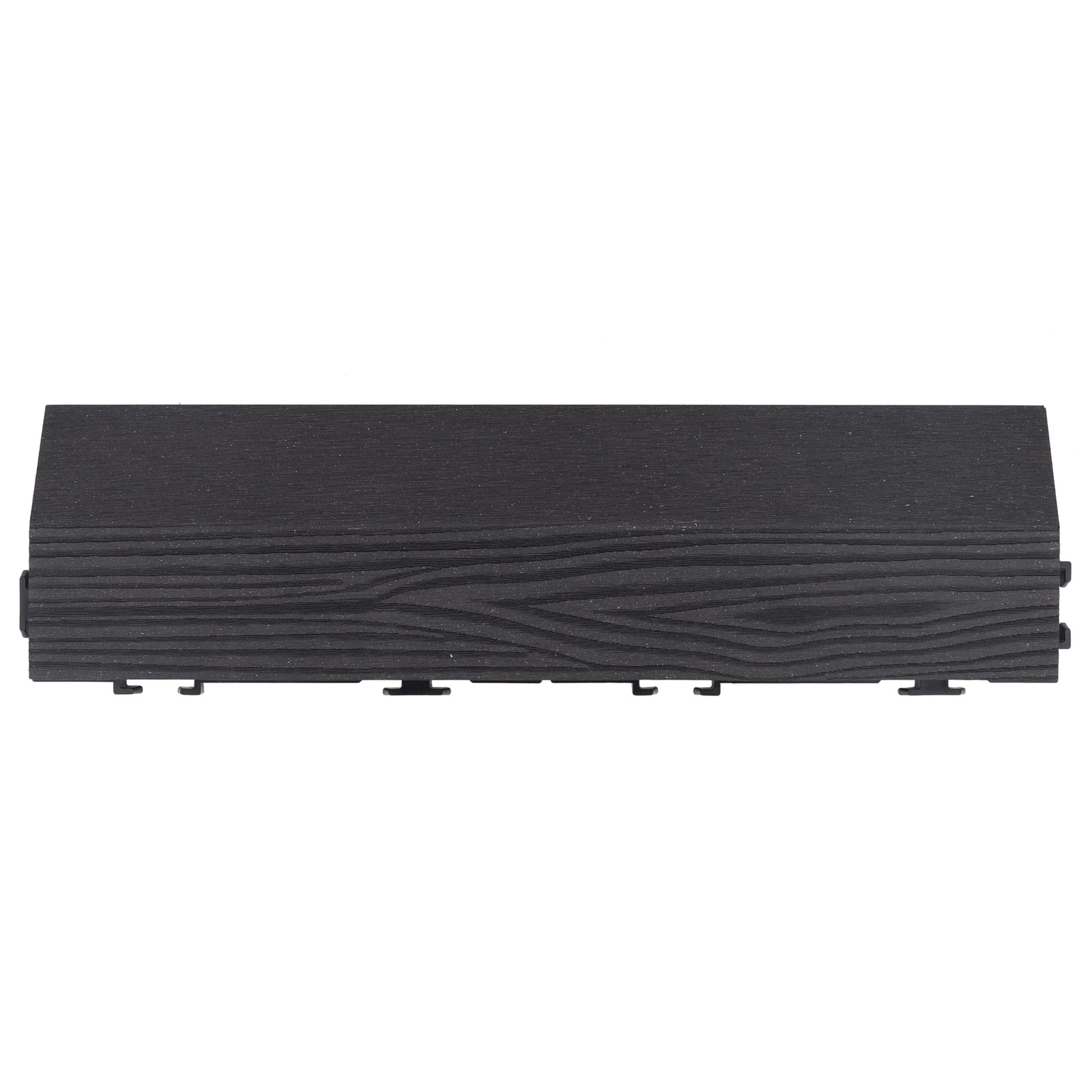 Straight Edge Trim for Square Deck Tiles, Covers 6 Square Feet, Ebony, 4-Pack
