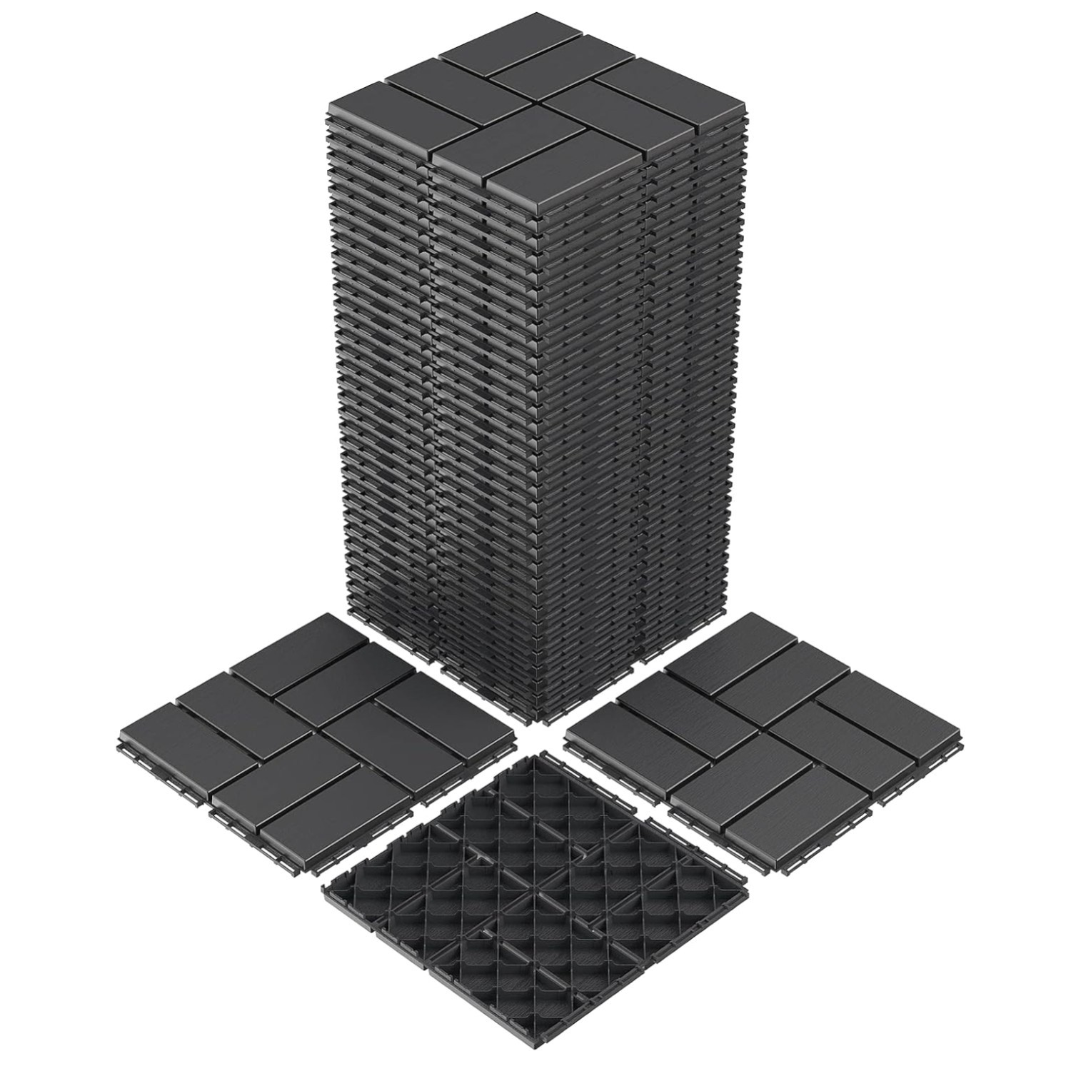 Outdoor Patio Flooring 12″x12″ Waterproof Tiles