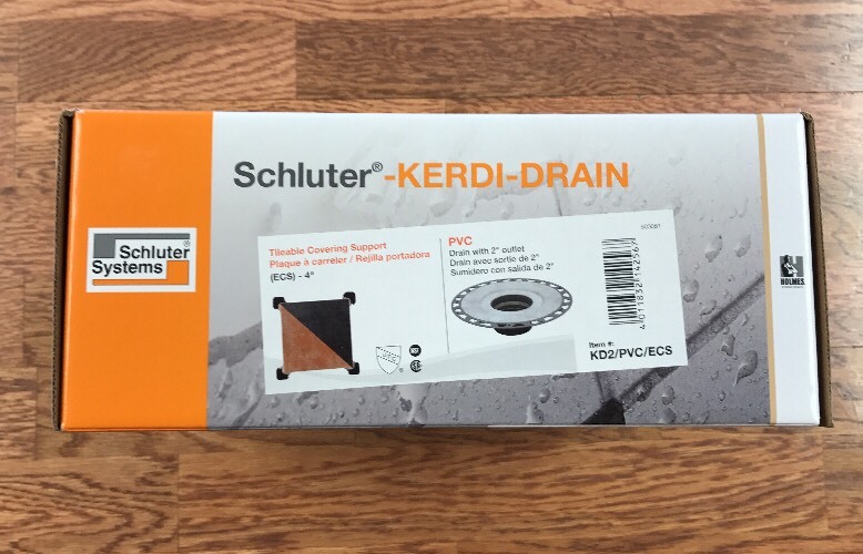 Schluter Kerdi Shower Drain Kit Tileable Grate PVC