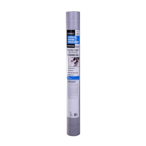 Roof Underlayment Synthetic 400SqFt 4×100 Waterproof Slip Resistant Durable Roll