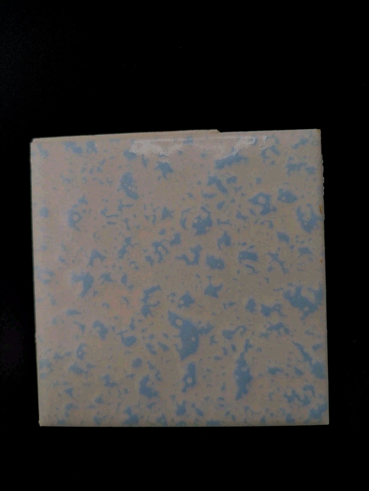 Vintage 1 Wall Tile Daltile Ceramic Mottled Swirled Sky Blue White MCM
