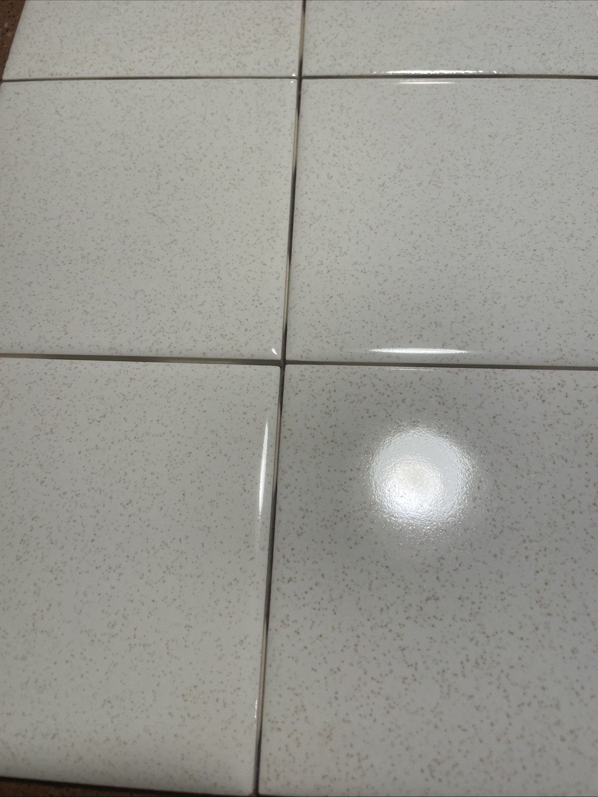 1 Wall Tile USA 4-3/8″ Vintage Gloss Brown Speckled Oatmeal