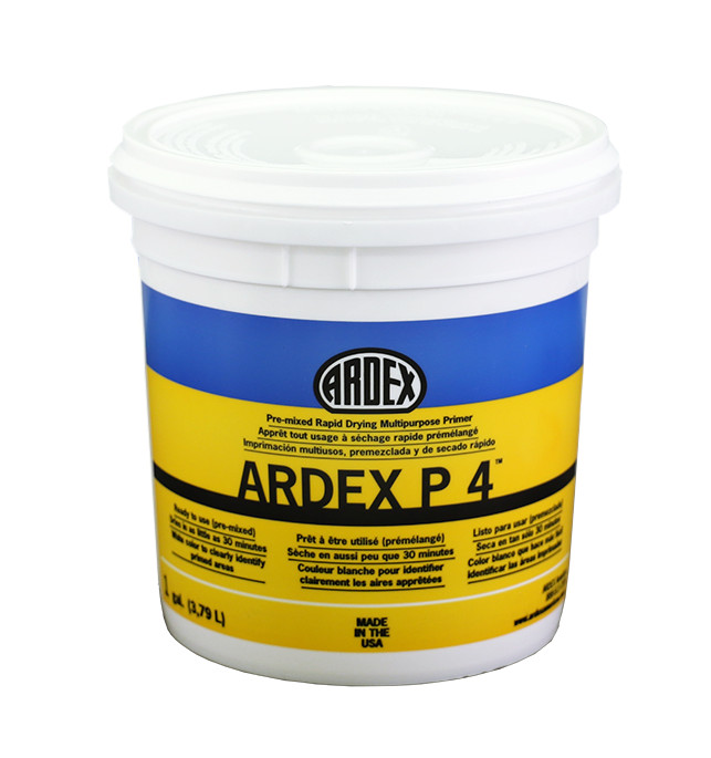 Ardex P4 Multi-purpose Primer, 1 Gal (3.79 L) for Interior Exterior Use