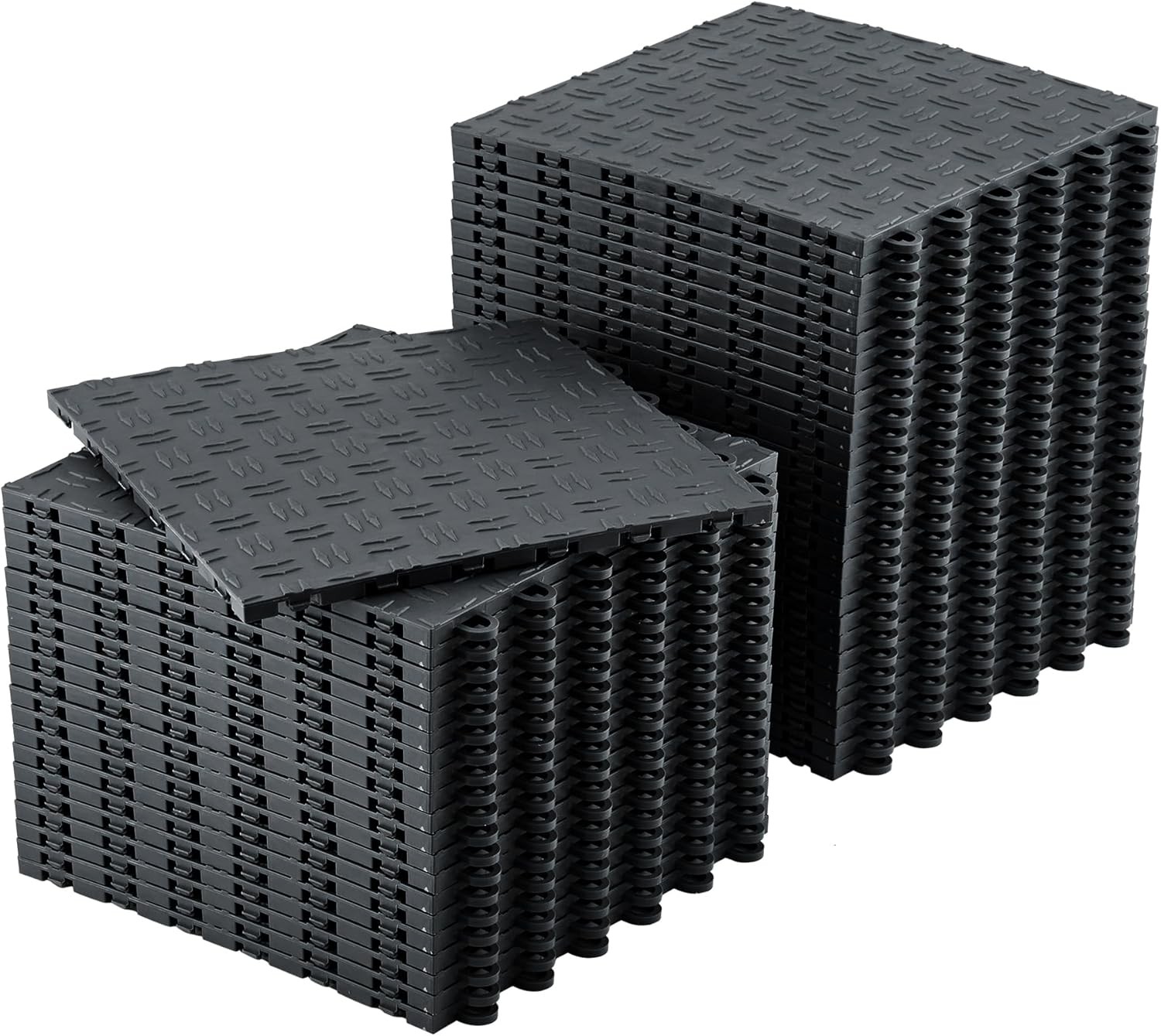 Garage Floor Tiles Interlocking 12×12 in 100 Pack Garage Flooring Tiles