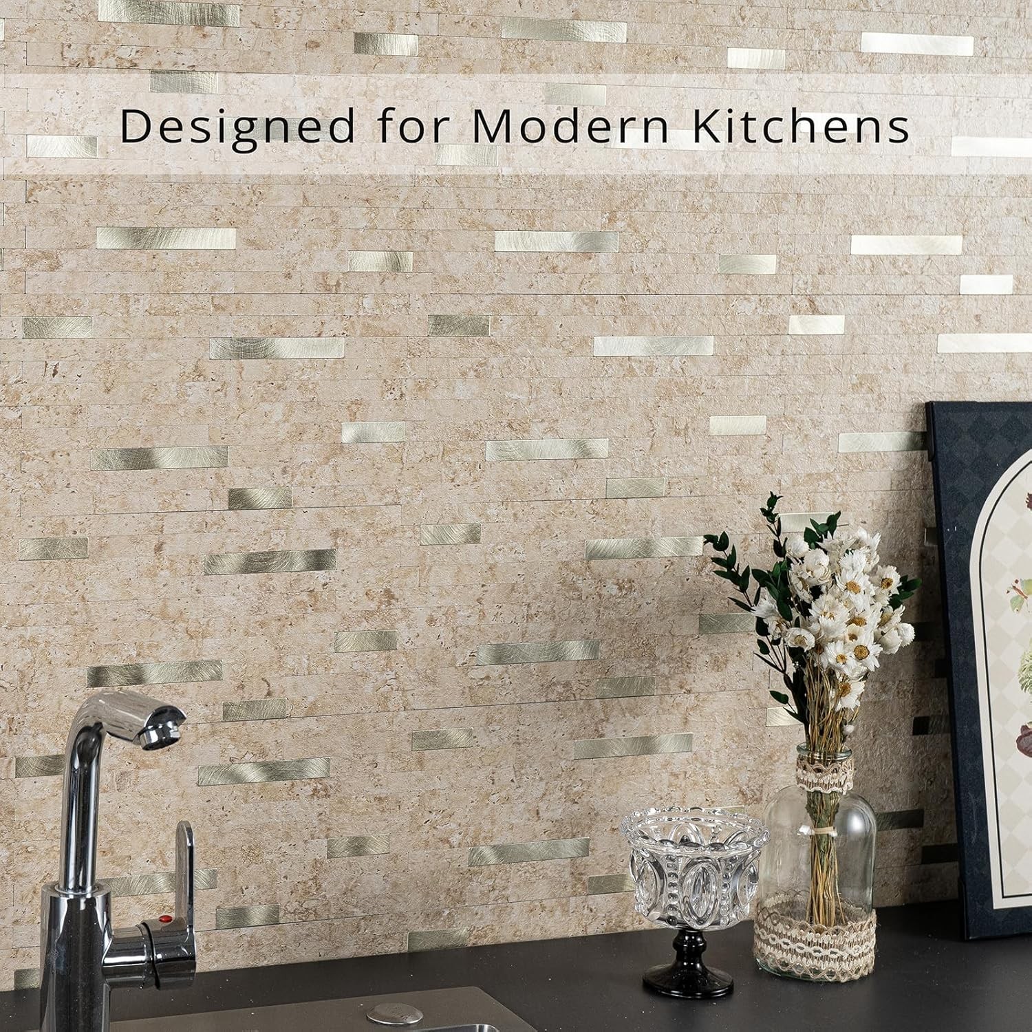 20 Sheets Peel and Stick Backsplash for Kitchen, 2026 Upgraded Classic Traver…