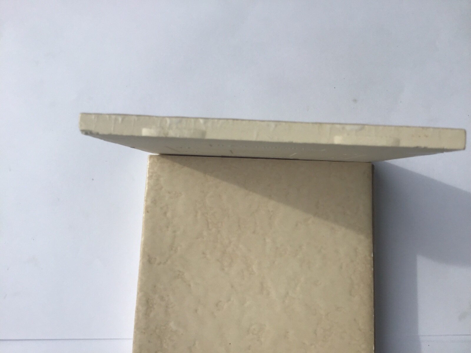 9 Pcs H & R Johnson Cristal Roma Fawn Beige Ceramic Wall Tile 4.25×4.25 NOS