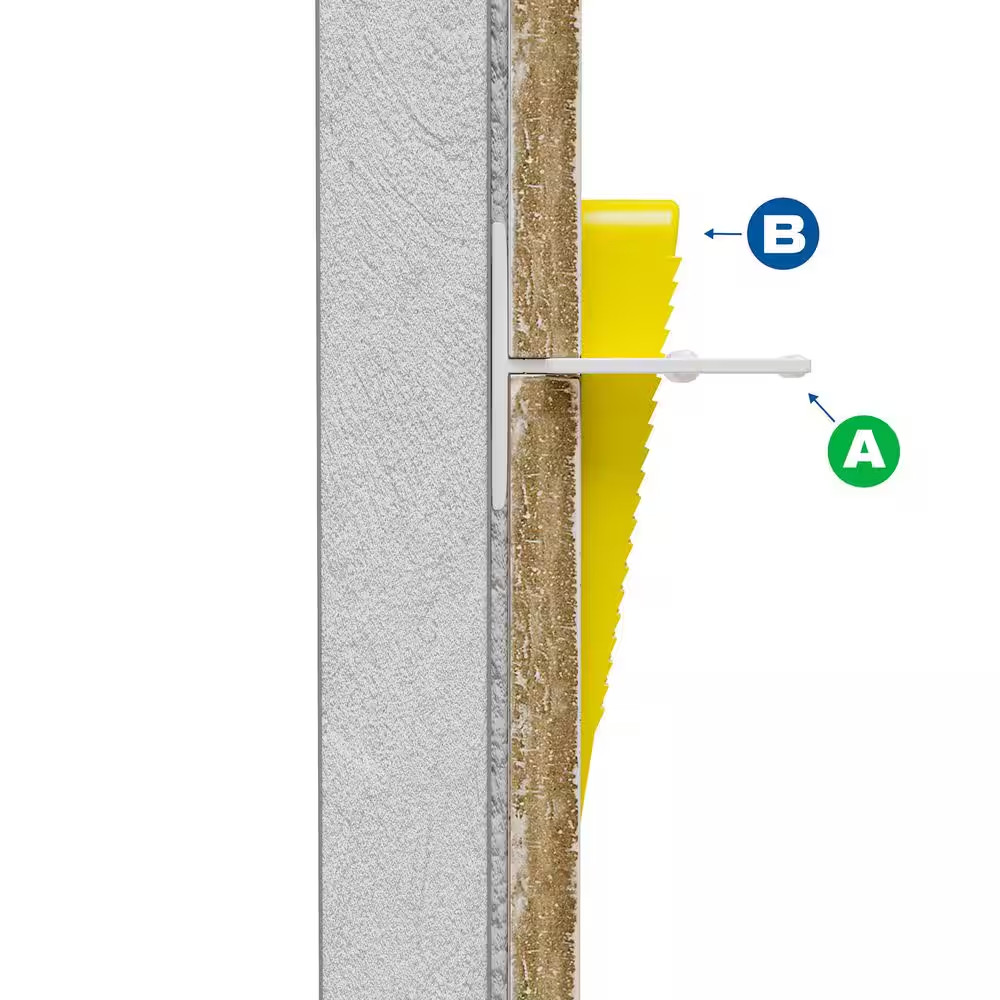 LASH White 1/16 In. Clip, Part a of 2-Part Tile Leveling System 1,000-Pack