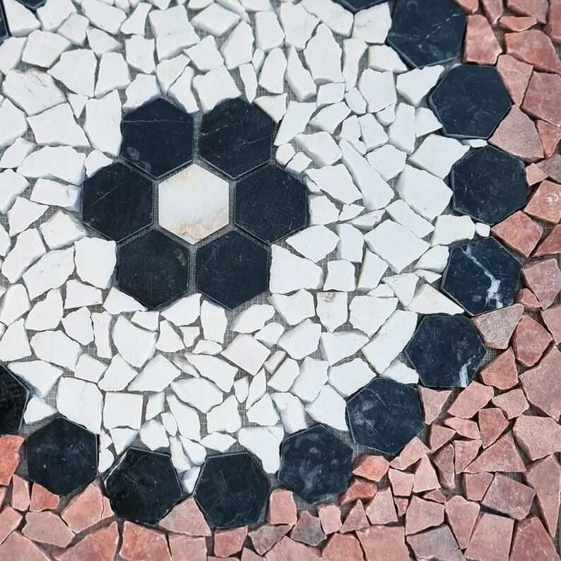 HOME DÉCOR MOSAIC | Square Shape Colorful Mosaic | Beautiful Natural Stone