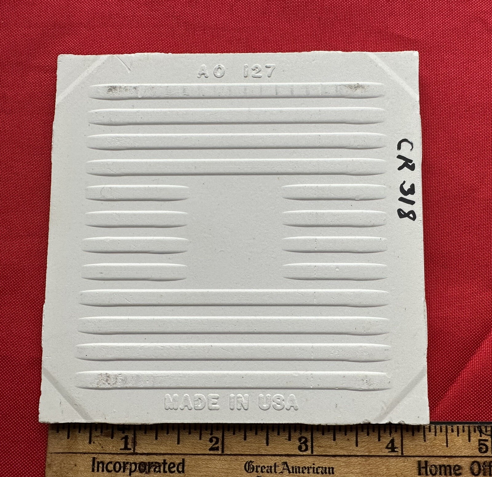 1 pc. *Golden Yellow* Ceramic Tile Crystalline Glazed by American Olean 4-1/4″