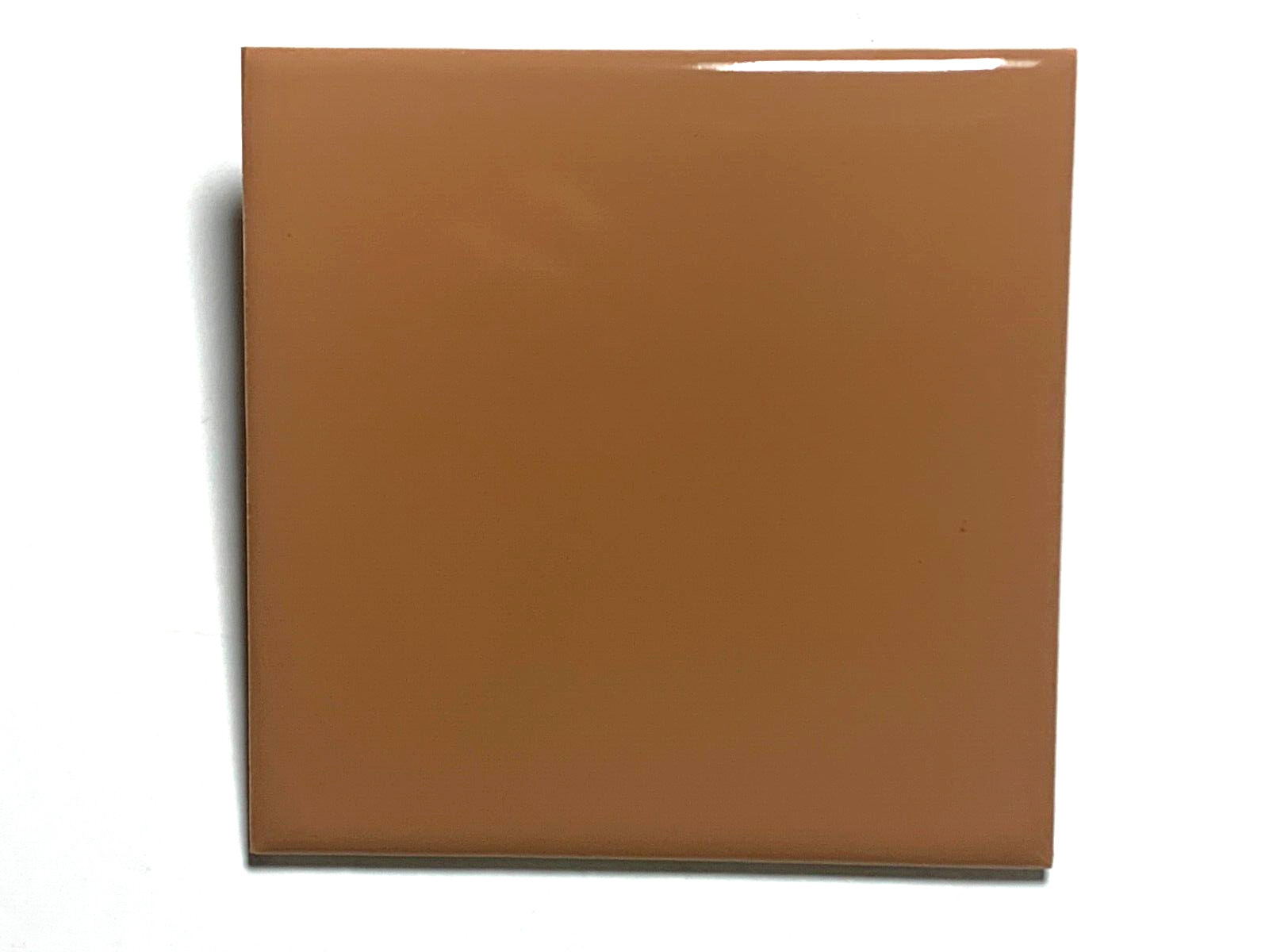 Vintage Wenczel Tile Co Ceramic Cinnamon Gloss 4 5/16″ x 4 5/16″