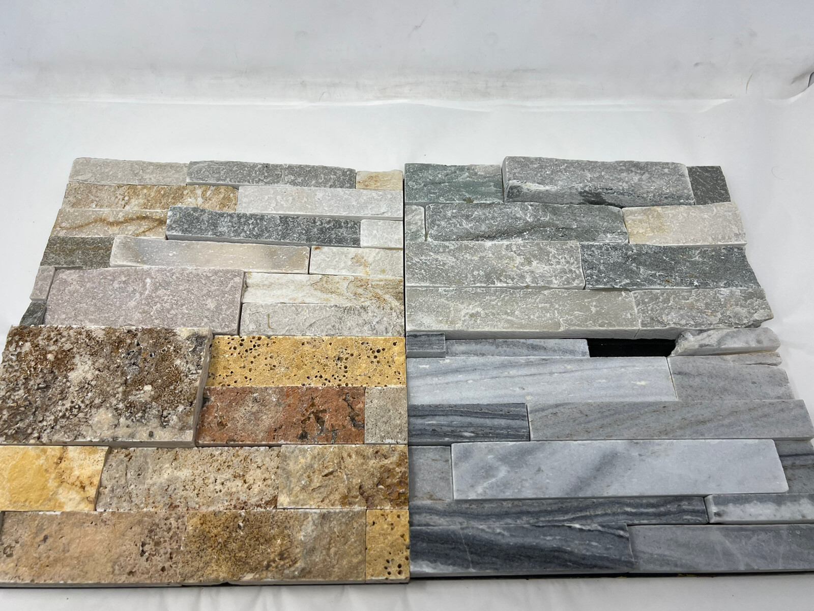 (13 Samples) 10″ x 5″ ROCKMOUNT STACKED STONE COLLECTION SAMPLE SET SEE COLORS!!