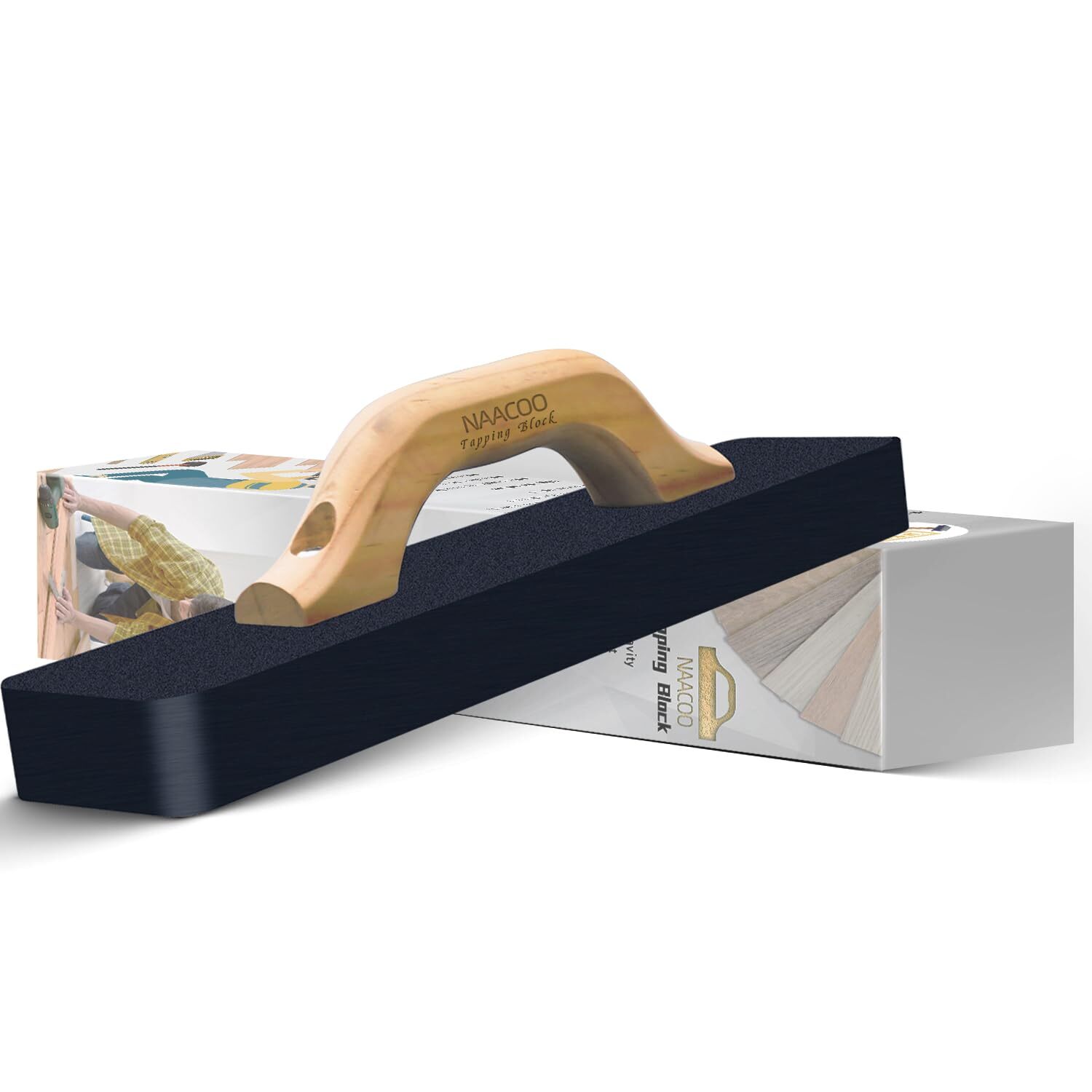 Heavy Big Tapping Block Flooring Tools 2.7lbs | 151/2in Needn’t Mallet Just Tap