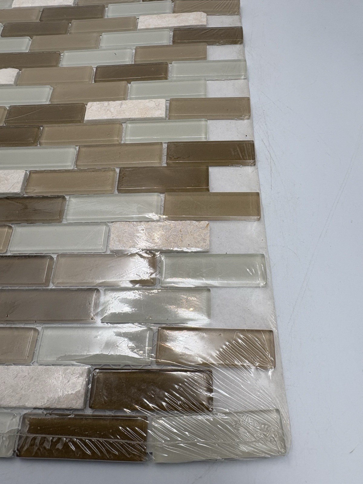 Lot Of 6 Glass Mosaic Tile Sheets 12″x 12″